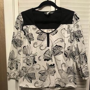 Anthro Girls From Savoy imagining butterflies top